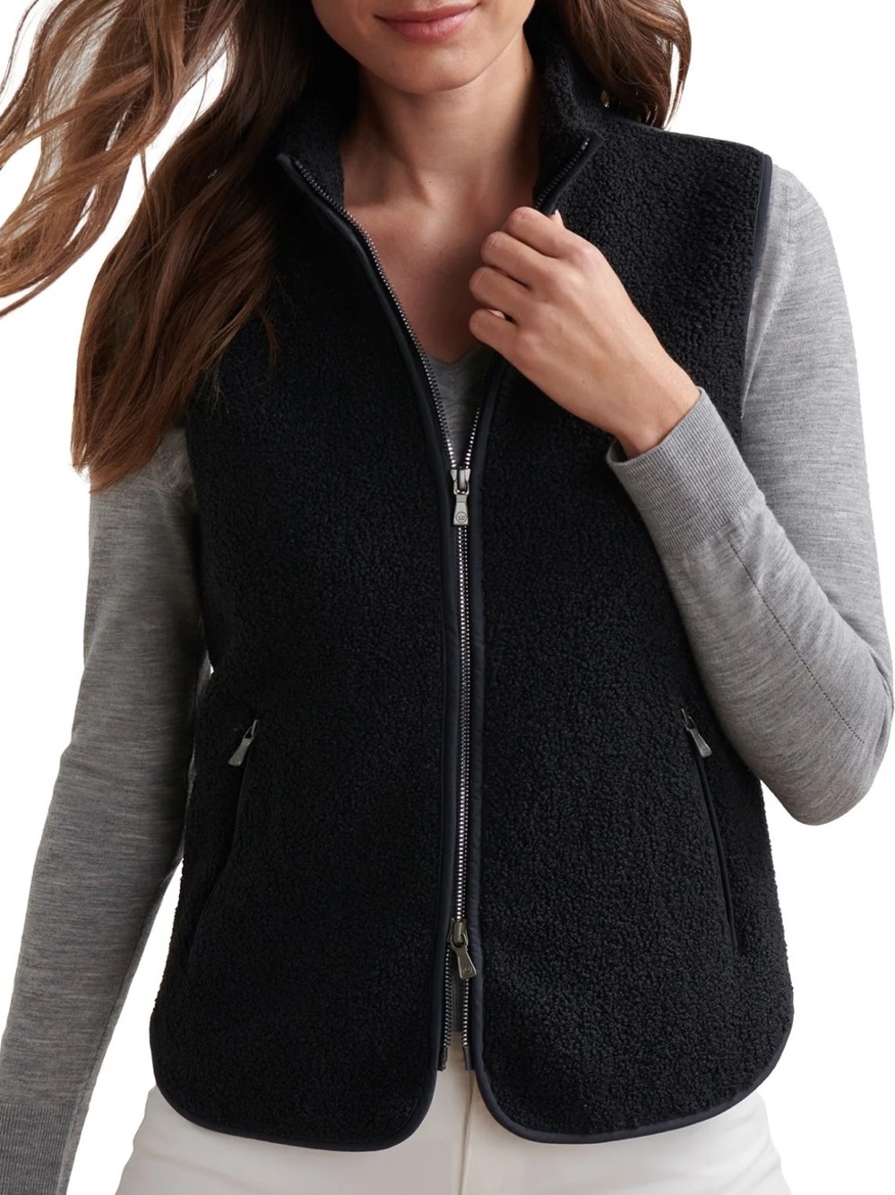 Peter Millar Women's Crown Sport Tilly Bonded Sherpa Black